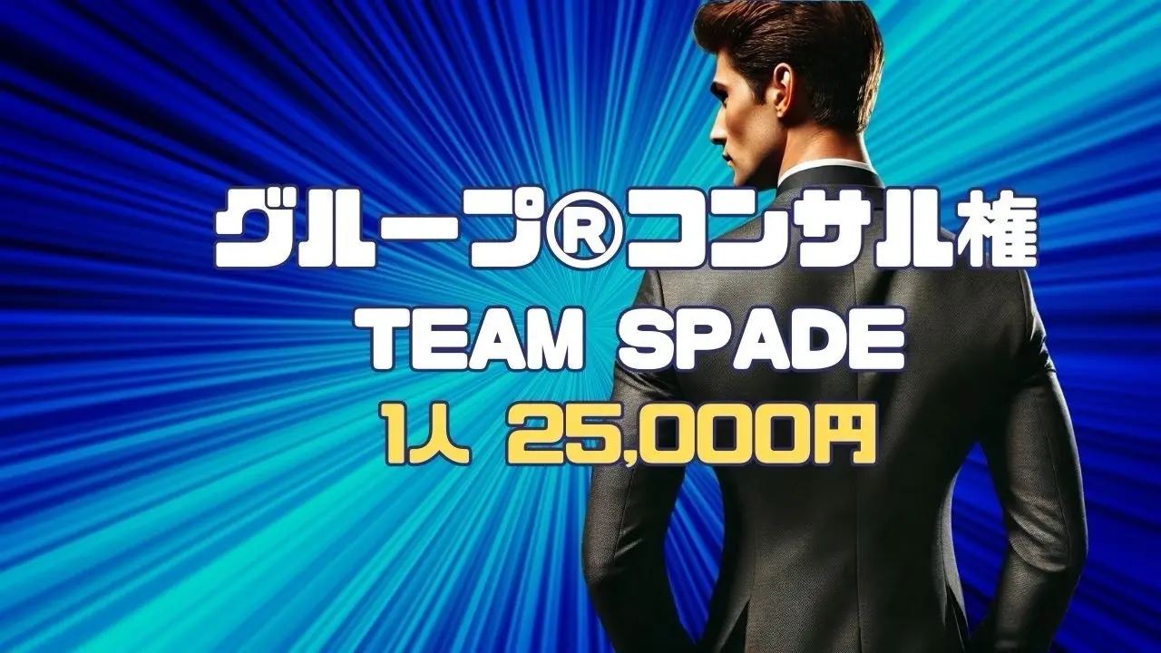 グループ®コンサル権 TEAM SPADE ※実施日をご確認くださいのサムネイル