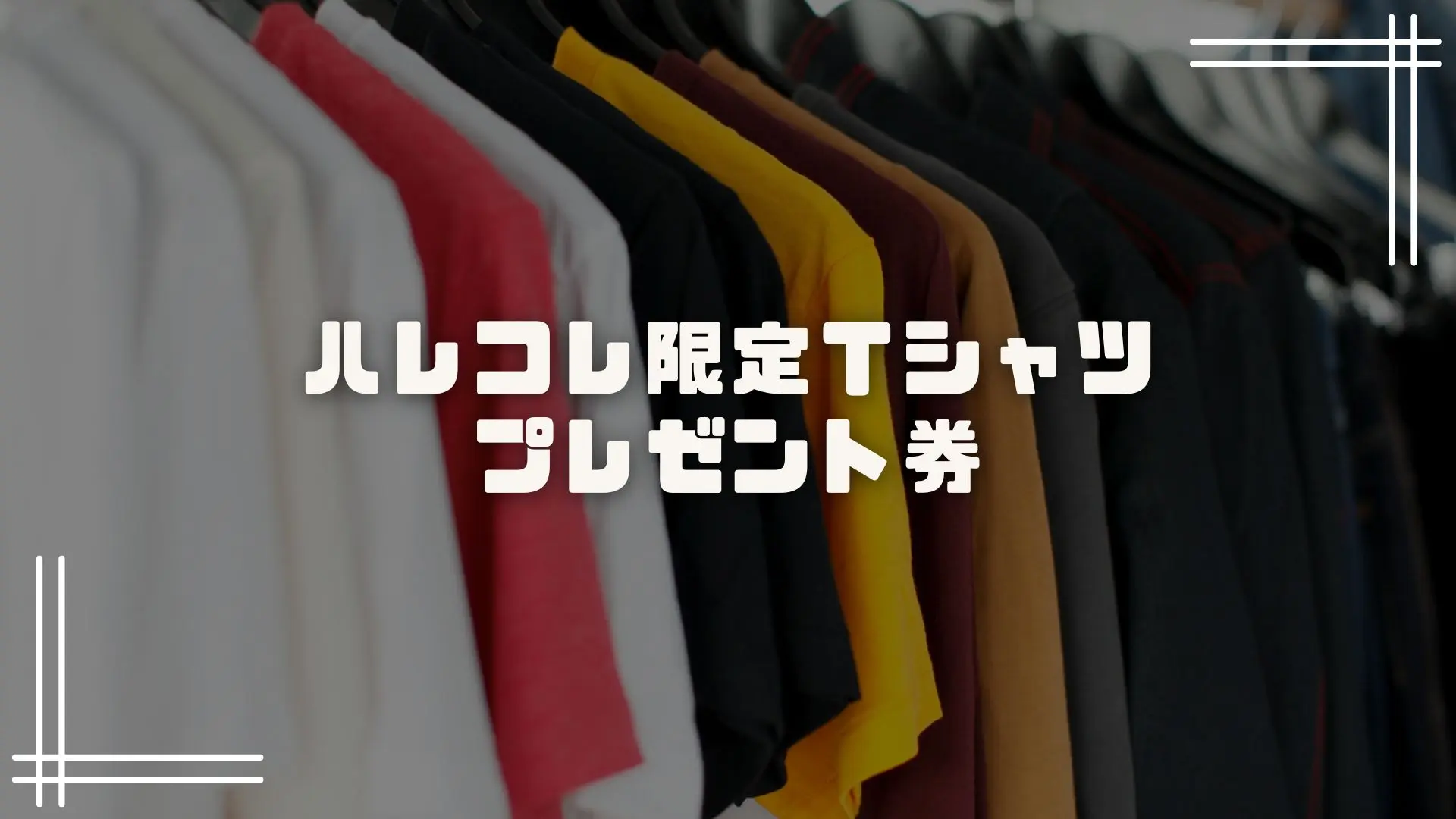 ハレコレ限定Tシャツ プレゼント券のサムネイル