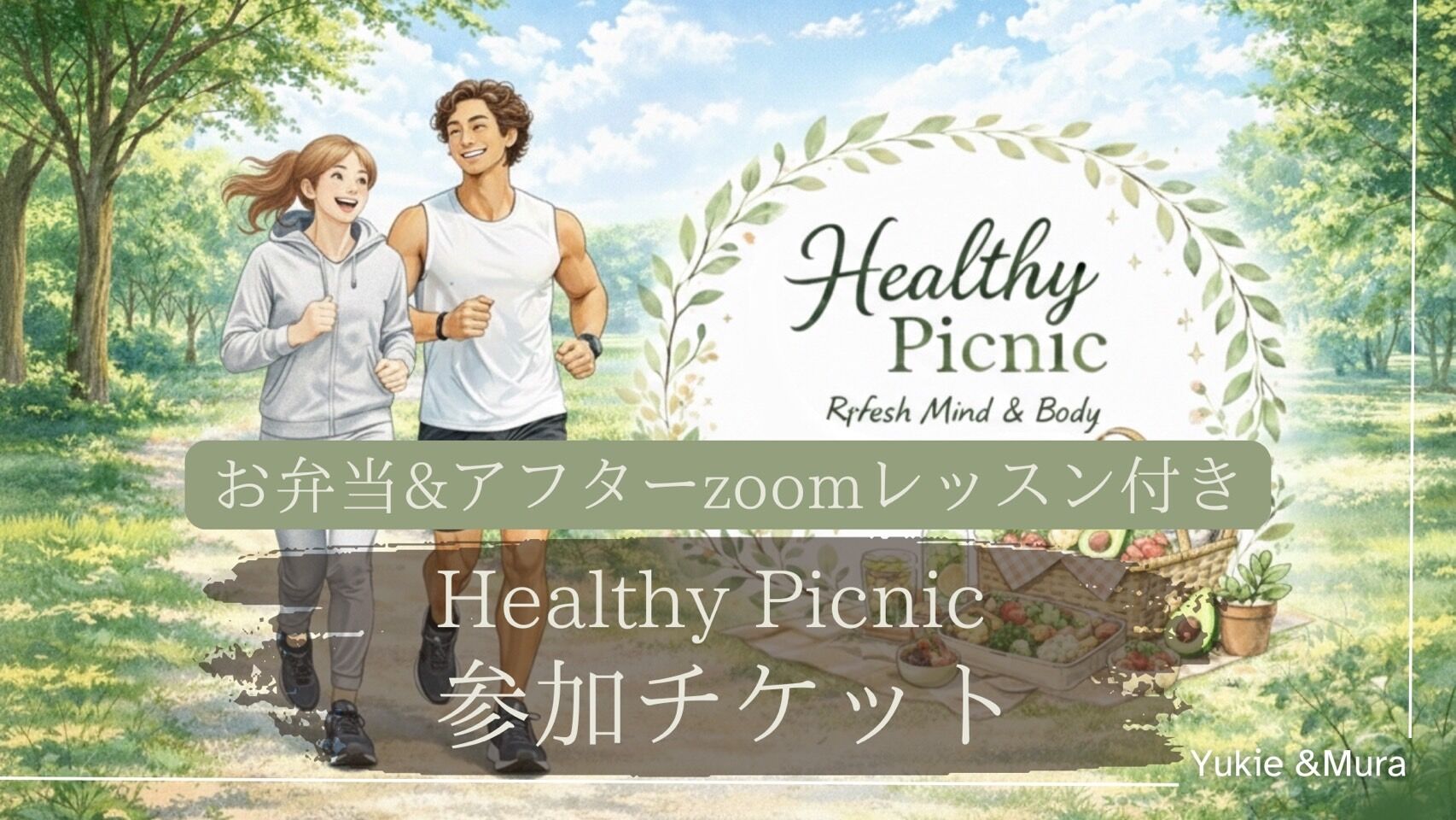 Healthy Picnic参加チケット【お弁当&アフターzoomレッスン付き】のサムネイル